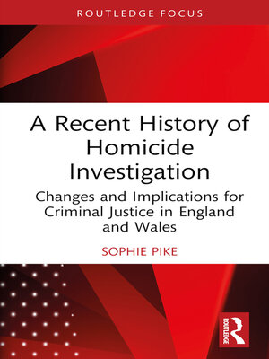 cover image of A Recent History of Homicide Investigation